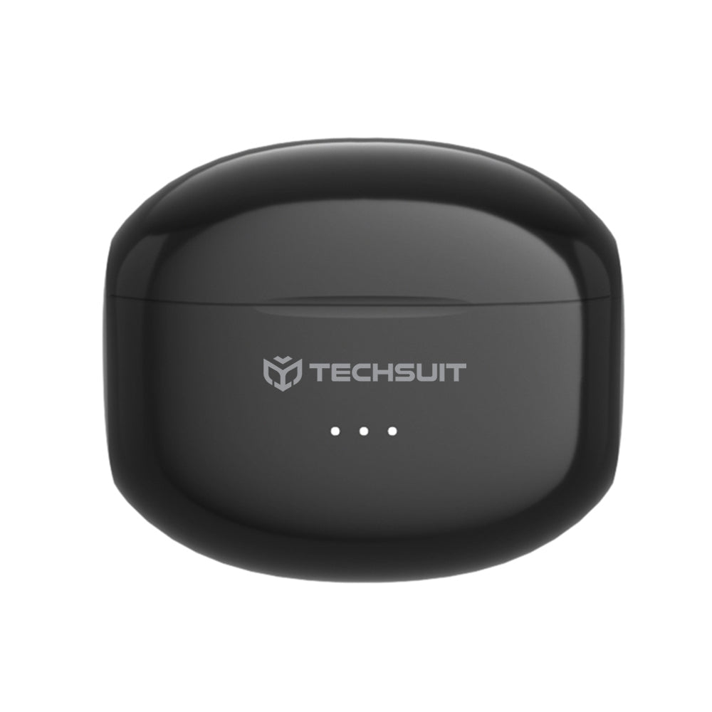 Handsfree Bluetooth Techsuit CW1 Audira Pro, TWS, ANC, Negro