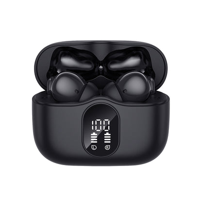 Auriculares Bluetooth manos libres Techsuit CW3 WaveBeat 100, TWS, ANC, Negro