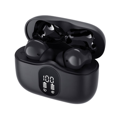 Auriculares Bluetooth manos libres Techsuit CW3 WaveBeat 100, TWS, ANC, Negro
