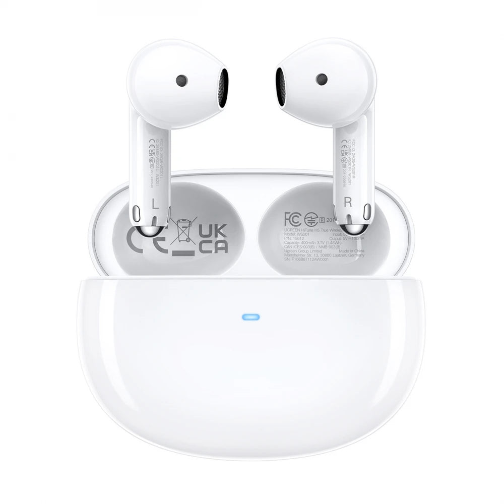 Auriculares Bluetooth UGREEN HiTune H5 WS201, TWS, Blanco
