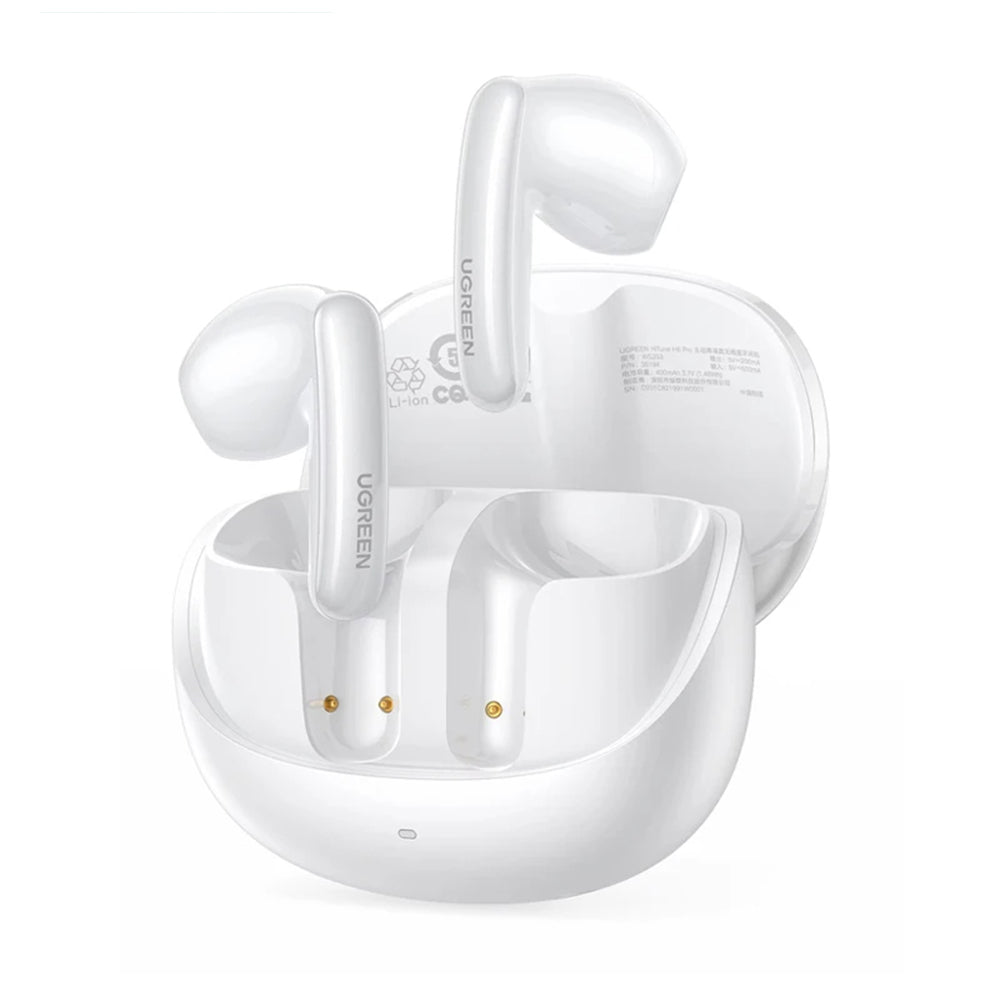 Manos libres Bluetooth UGREEN HiTune H6 Pro WS203, TWS, ANC, Blanco