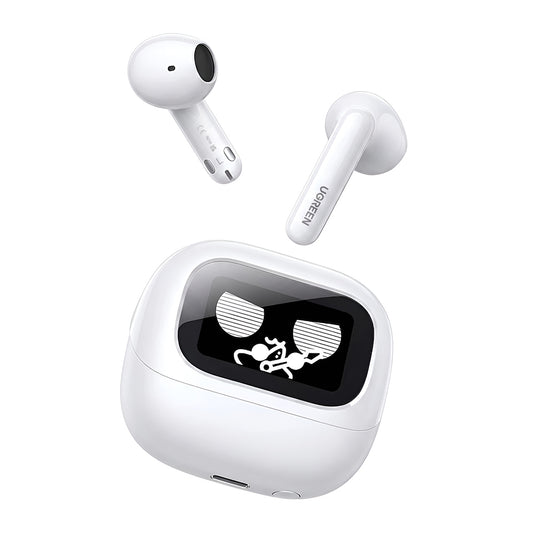 Manos libres Bluetooth UGREEN HiTune H6 Magic WS216 (65386), TWS, ANC, MultiPoint, Blanco