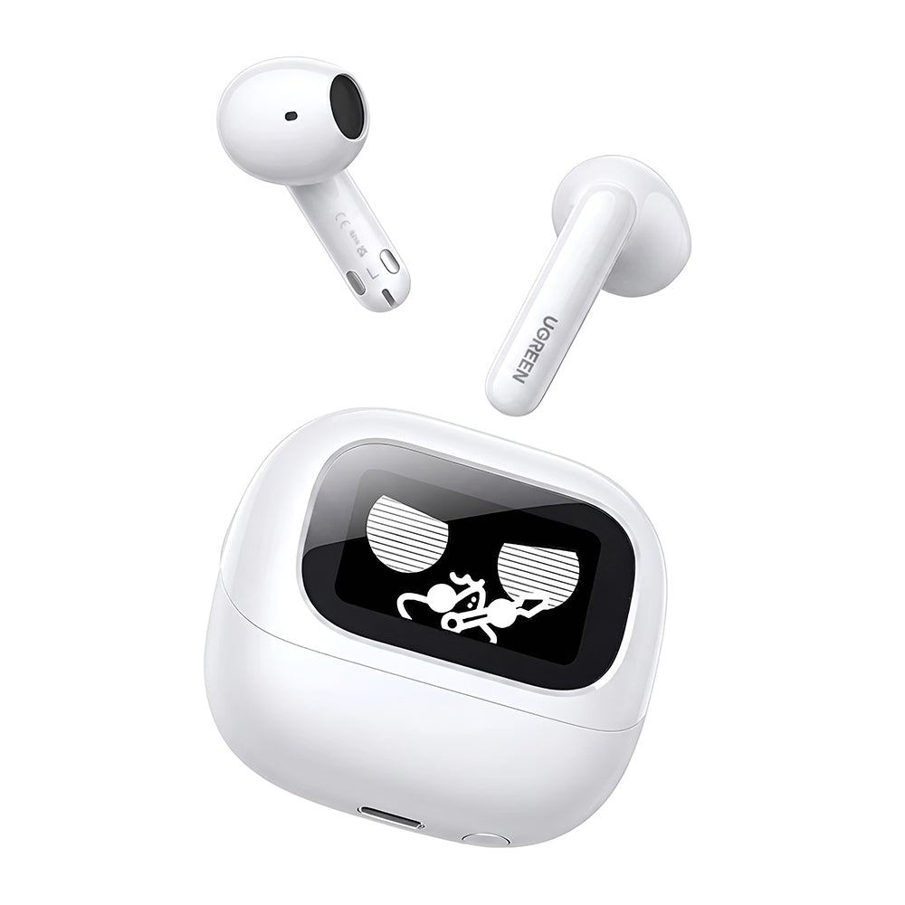 Manos libres Bluetooth UGREEN HiTune H6 Magic WS216 (65386), TWS, ANC, MultiPoint, Blanco