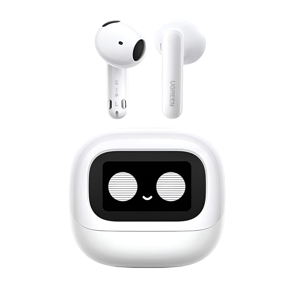 Manos libres Bluetooth UGREEN HiTune H6 Magic WS216 (65386), TWS, ANC, MultiPoint, Blanco
