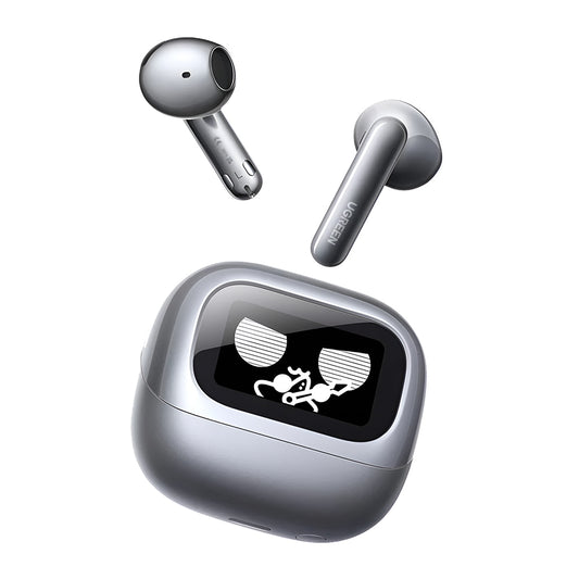 Manos libres Bluetooth UGREEN HiTune H6 Magic WS216 (75288), TWS, ANC, MultiPoint, Gris