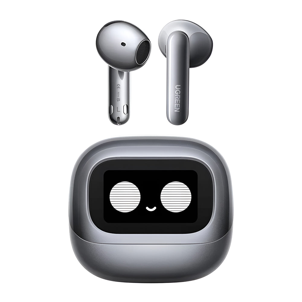 Manos libres Bluetooth UGREEN HiTune H6 Magic WS216 (75288), TWS, ANC, MultiPoint, Gris