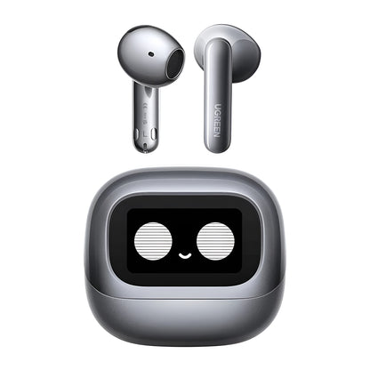 Manos libres Bluetooth UGREEN HiTune H6 Magic WS216 (75288), TWS, ANC, MultiPoint, Gris