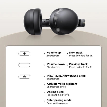 Manos libres Bluetooth UGREEN HiTune Max 2 HP205, MultiPoint, A2DP, ANC, Negro