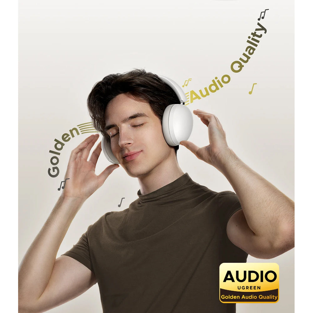 Manos libres Bluetooth UGREEN HiTune Max 2 HP205, MultiPoint, A2DP, ANC, Negro