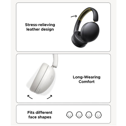 Manos libres Bluetooth UGREEN HiTune Max 2 HP205, MultiPoint, A2DP, ANC, Negro