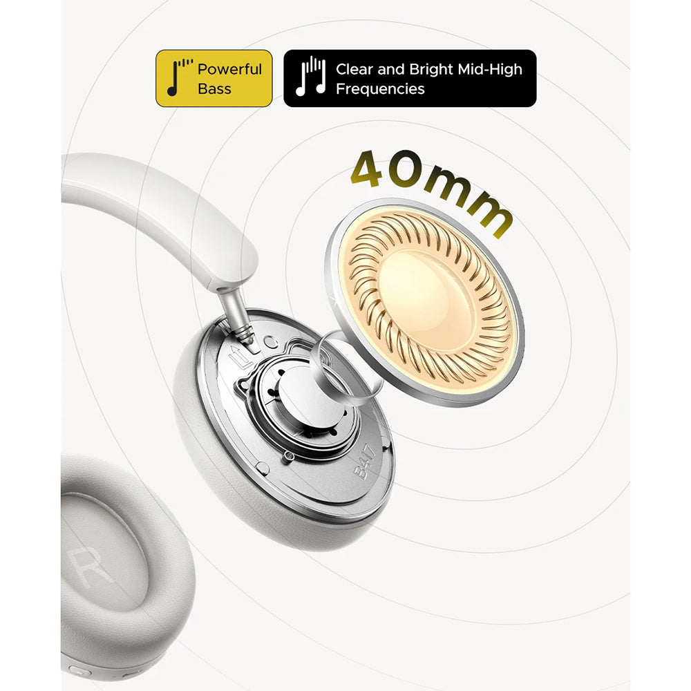 Manos libres Bluetooth UGREEN HiTune Max 2 HP205, MultiPoint, A2DP, ANC, Negro