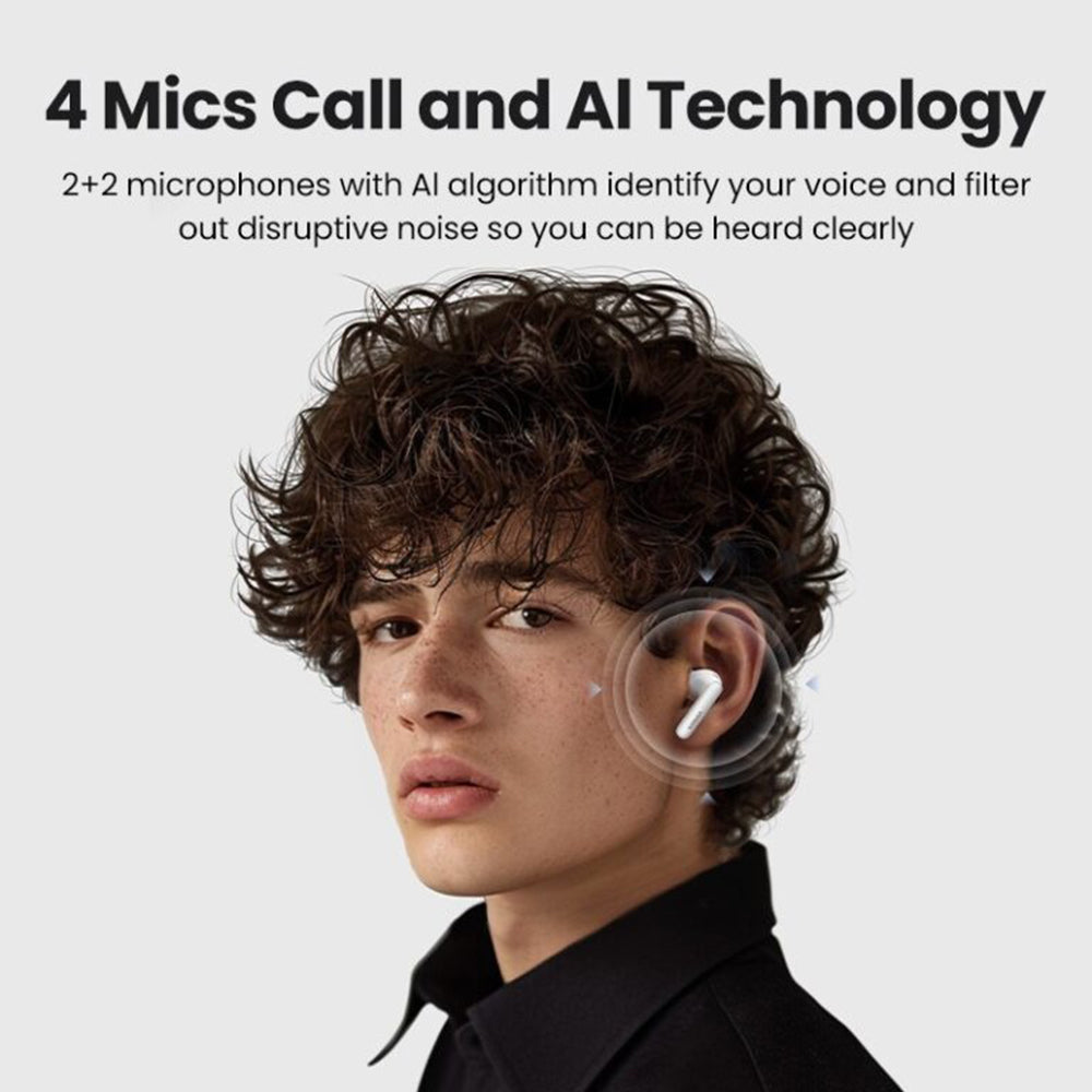Manos libres Bluetooth UGREEN HiTune T3 Pro WS206, TWS, ANC, MultiPoint, Blanco