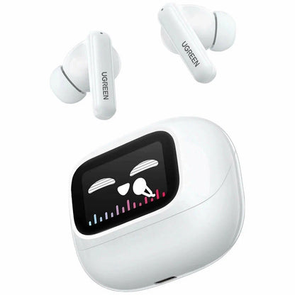 Manos libres Bluetooth UGREEN HiTune T6 Magic WS211, TWS, ANC, MultiPoint, Blanco