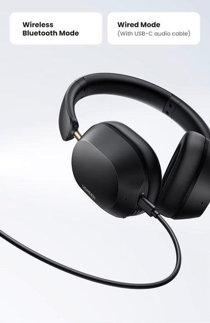 Manos libres Bluetooth UGREEN HP203, A2DP, ANC, Negro