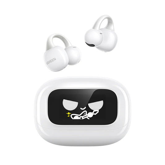Manos libres Bluetooth UGREEN S6 ClipBuds Magic WS208, TWS, Blanco
