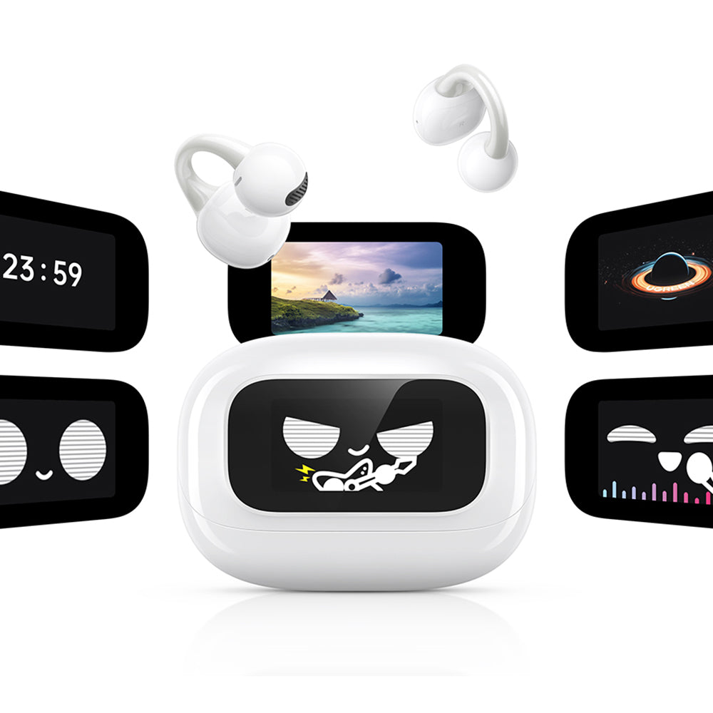 Manos libres Bluetooth UGREEN S6 ClipBuds Magic WS208, TWS, Blanco