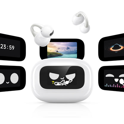 Manos libres Bluetooth UGREEN S6 ClipBuds Magic WS208, TWS, Blanco