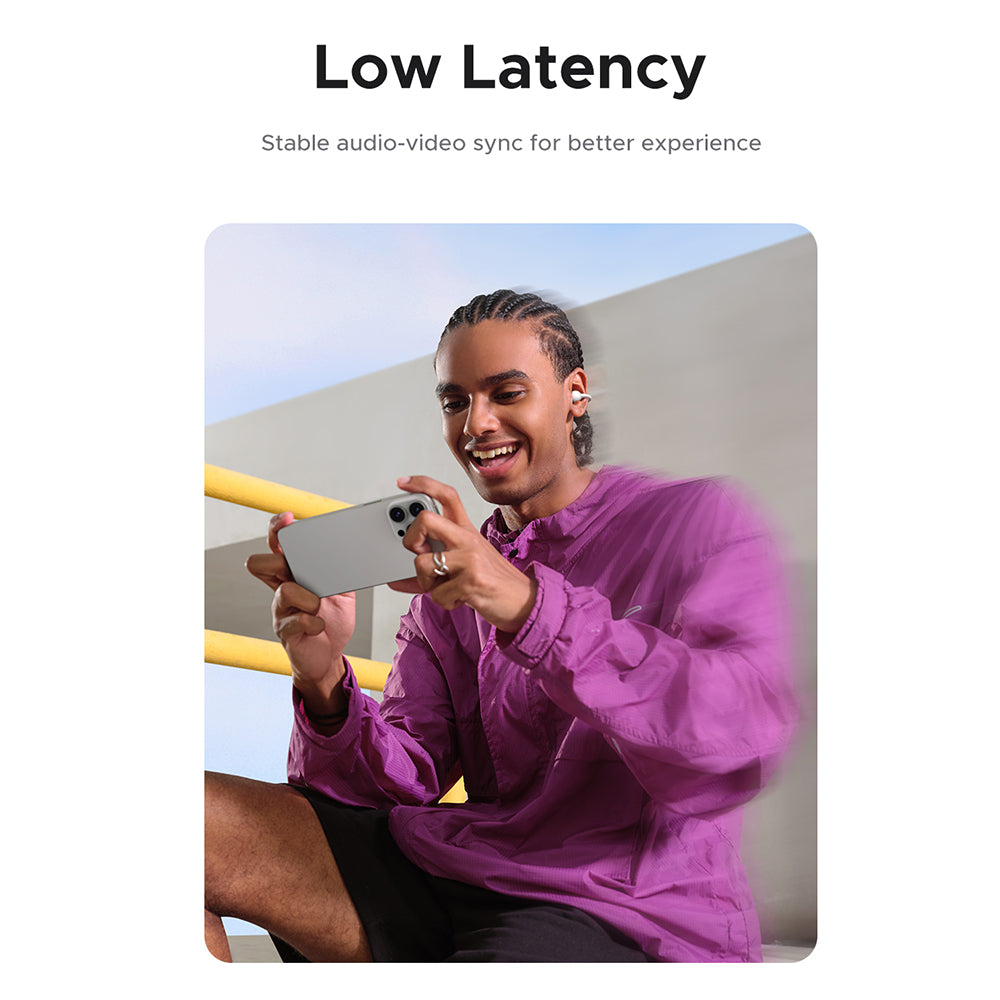 Manos libres Bluetooth UGREEN S6 ClipBuds Magic WS208, TWS, Blanco