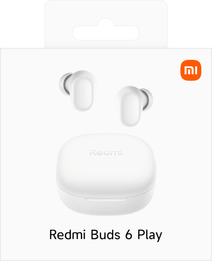 Manos libres Bluetooth Xiaomi Redmi Buds 6 Play, TWS, ANC, Blanco BHR8773GL 