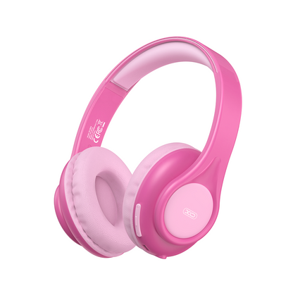 Auriculares Bluetooth XO Design BE54 Cartoon Kids, A2DP, Rosa