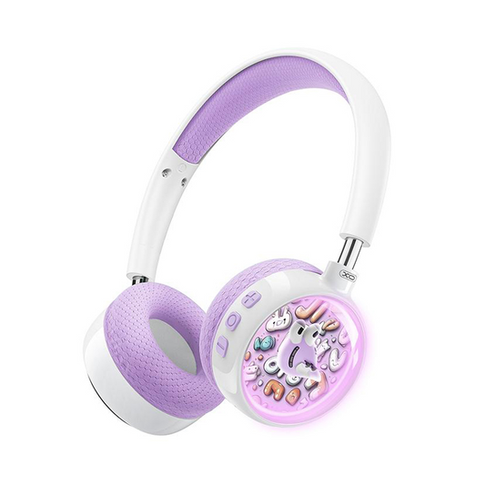 Handsfree Bluetooth XO Design BE57 Cartoon Kids, A2DP, Morado
