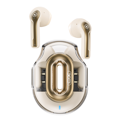 Manos libres Bluetooth XO Design X43, TWS, Beige