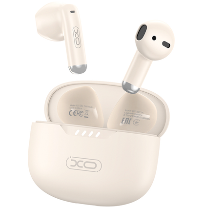 Manos libres Bluetooth XO Design G50, TWS, Beige
