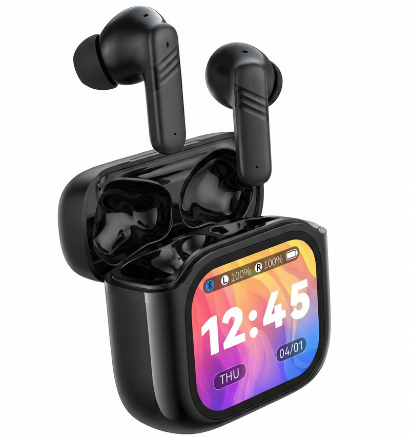 Manos libres Bluetooth XO Design X50, TWS, ANC, Negro