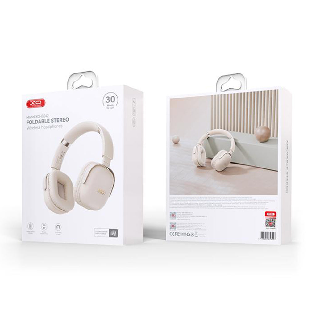 Manos libres Bluetooth XO Design BE42, A2DP, Beige