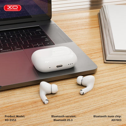 Auriculares Bluetooth XO Design EV53, TWS, ANC, Blanco