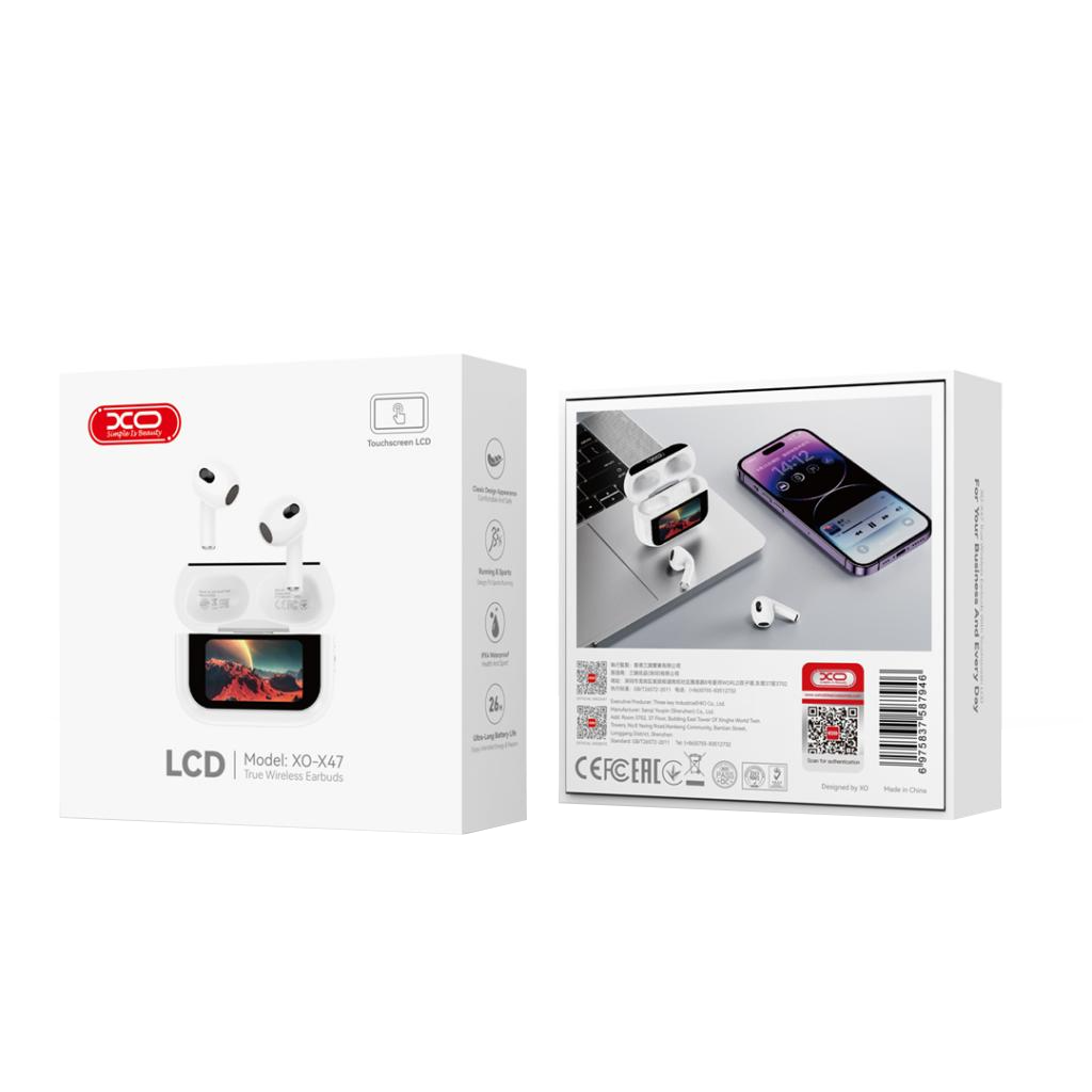 Manos libres Bluetooth XO Design X47 4ª Gen, TWS, Blanco