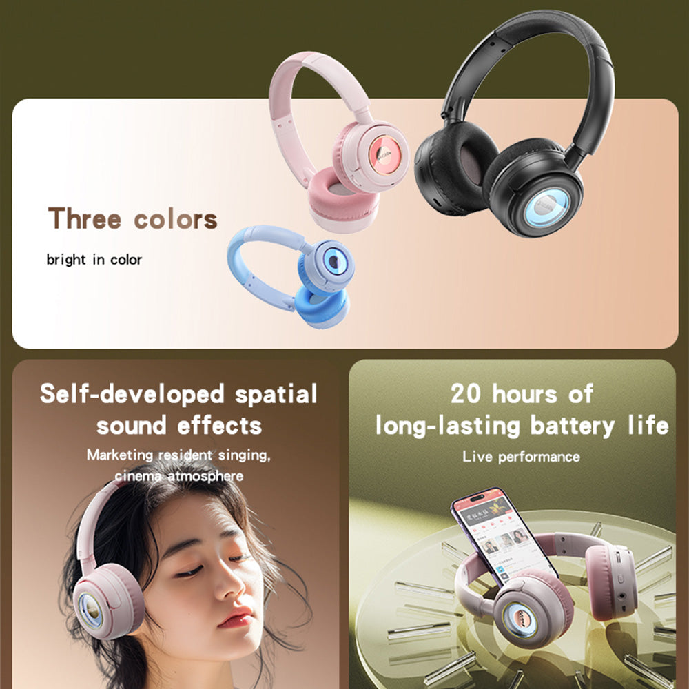 Handsfree Bluetooth Yesido EP06 Kids, A2DP, Negro