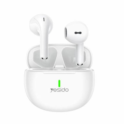 Manos libres Bluetooth Yesido TWS18, TWS, Blanco