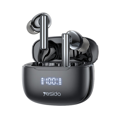 Manos libres Bluetooth Yesido TWS23, TWS, ANC, Negro