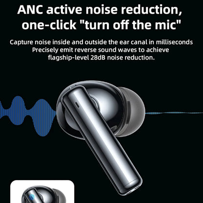 Manos libres Bluetooth Yesido TWS23, TWS, ANC, Negro