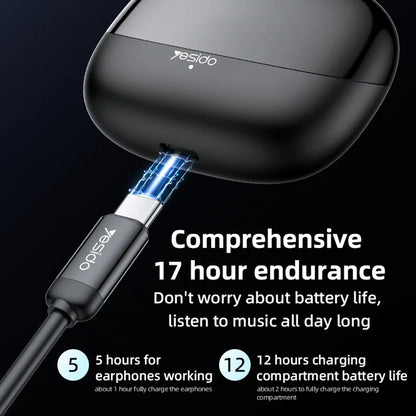 Manos libres Bluetooth Yesido TWS26, TWS, Negro