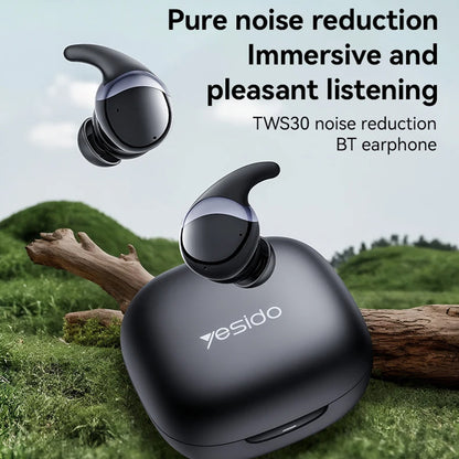 Manos libres Bluetooth Yesido TWS30, TWS, ANC, Negro