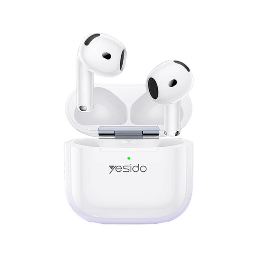 Manos libres Bluetooth Yesido TWS32, TWS, ANC, Blanco