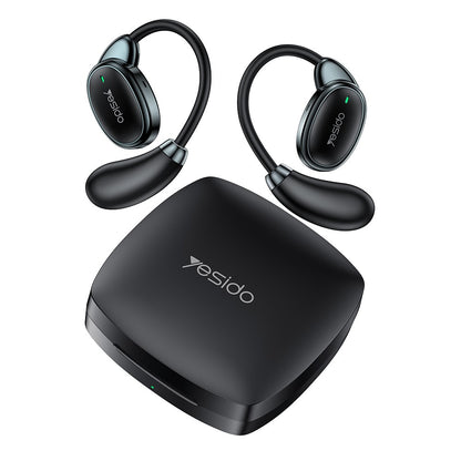 Manos libres Bluetooth Yesido YSP19 BL, TWS, Negro