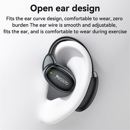 Manos libres Bluetooth Yesido YSP19 WH, TWS, Blanco