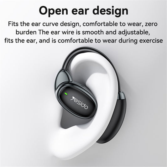 Manos libres Bluetooth Yesido YSP19 WH, TWS, Blanco