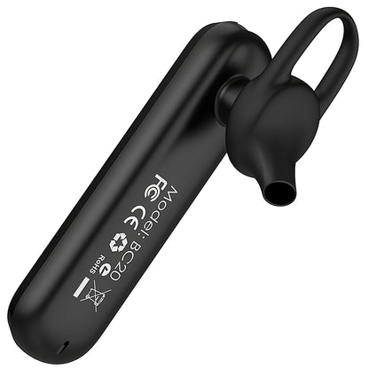 Manos libres Bluetooth Borofone BC20 Smart Business, A2DP, Negro