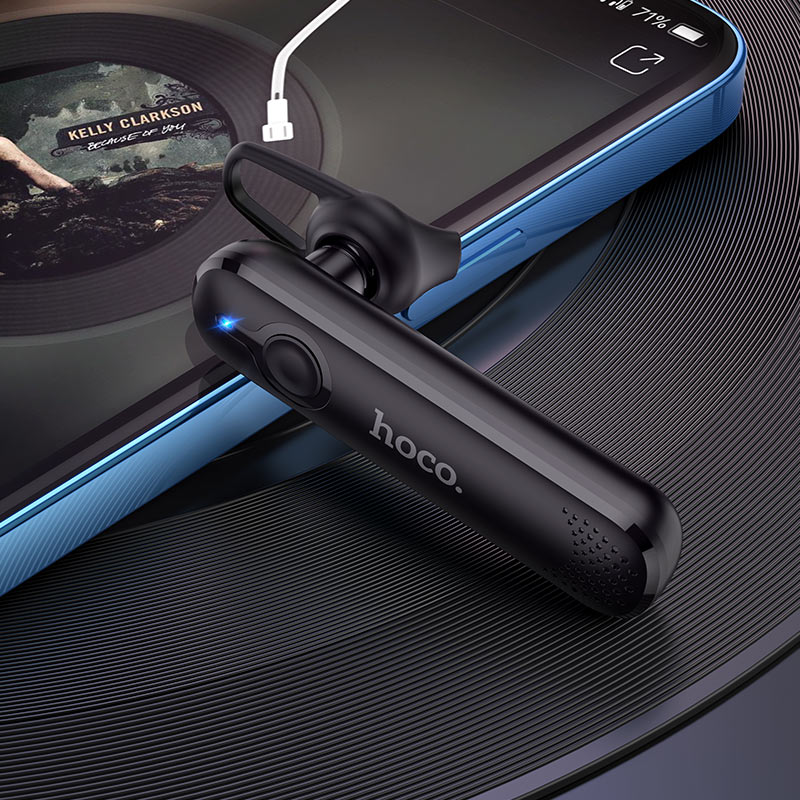 Manos libres Bluetooth HOCO E63 Diamond, A2DP, Negro