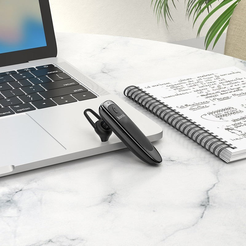 Manos libres Bluetooth HOCO E60 Brightness, A2DP, Negro