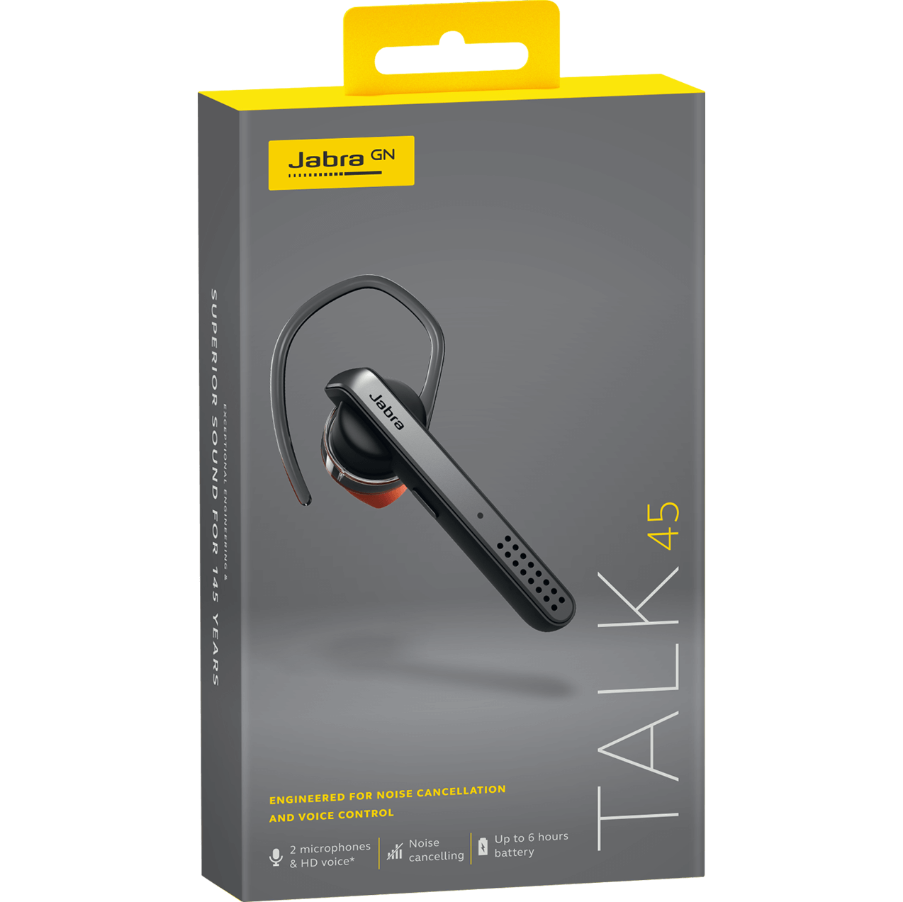 Manos libres Bluetooth Jabra Talk 45, A2DP, Plata