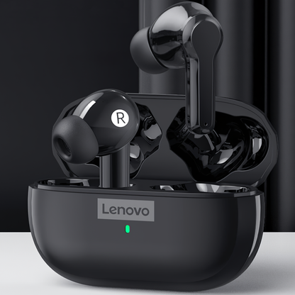 Manos libres Bluetooth Lenovo LP1S, TWS, Negro