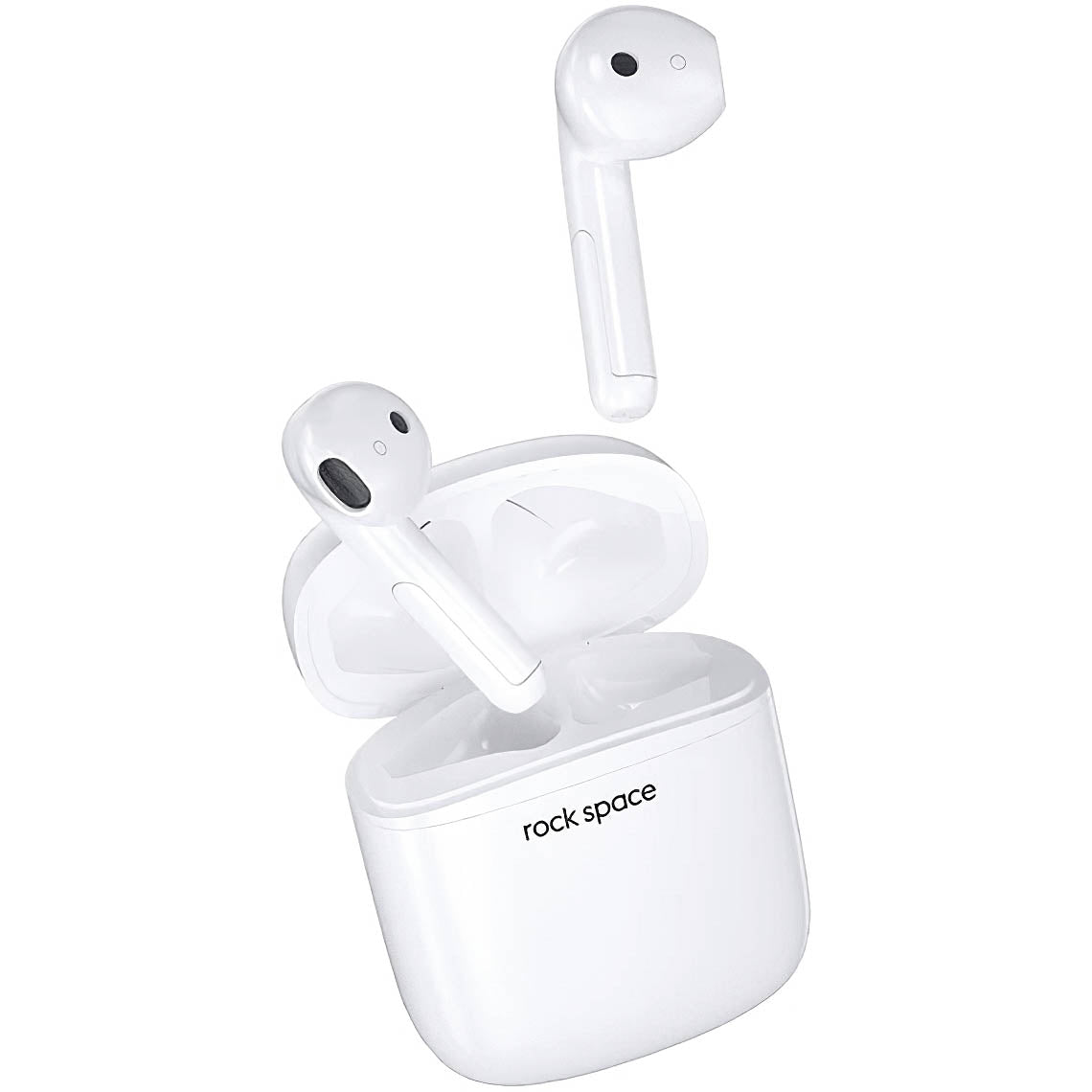 Manos libres Bluetooth Rock Space EB100, TWS, Blanco