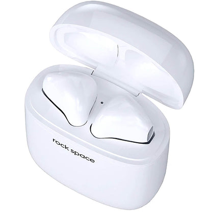 Manos libres Bluetooth Rock Space EB100, TWS, Blanco