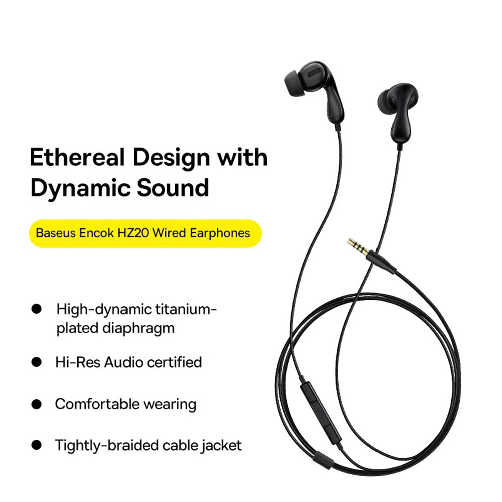 Handsfree USB-C Baseus Encok CZ20, Negro A00171400113-00