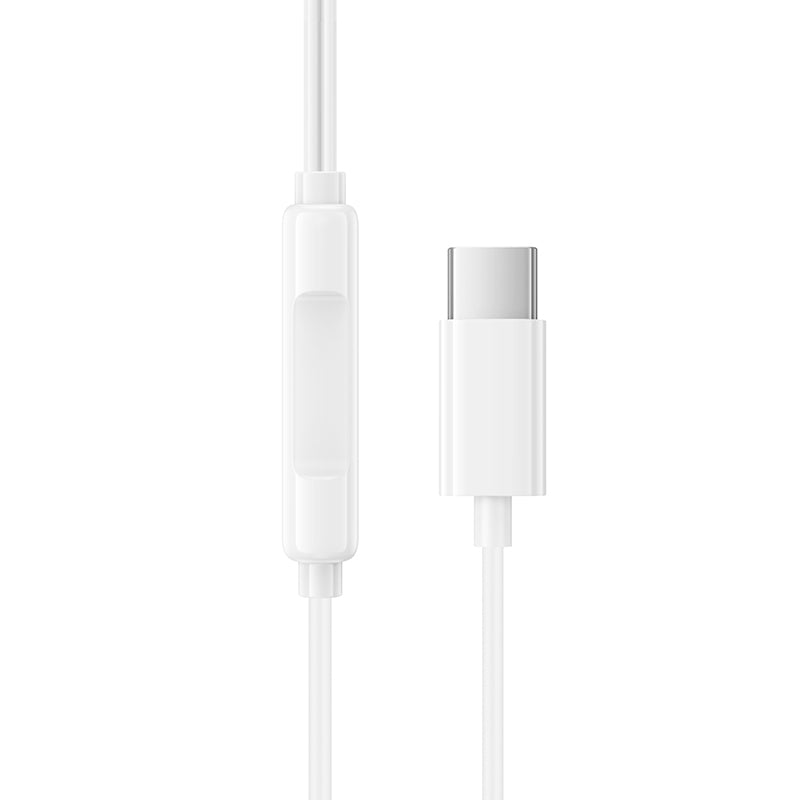 Manos libres USB-C Borofone BM100 Fuente, Blanco